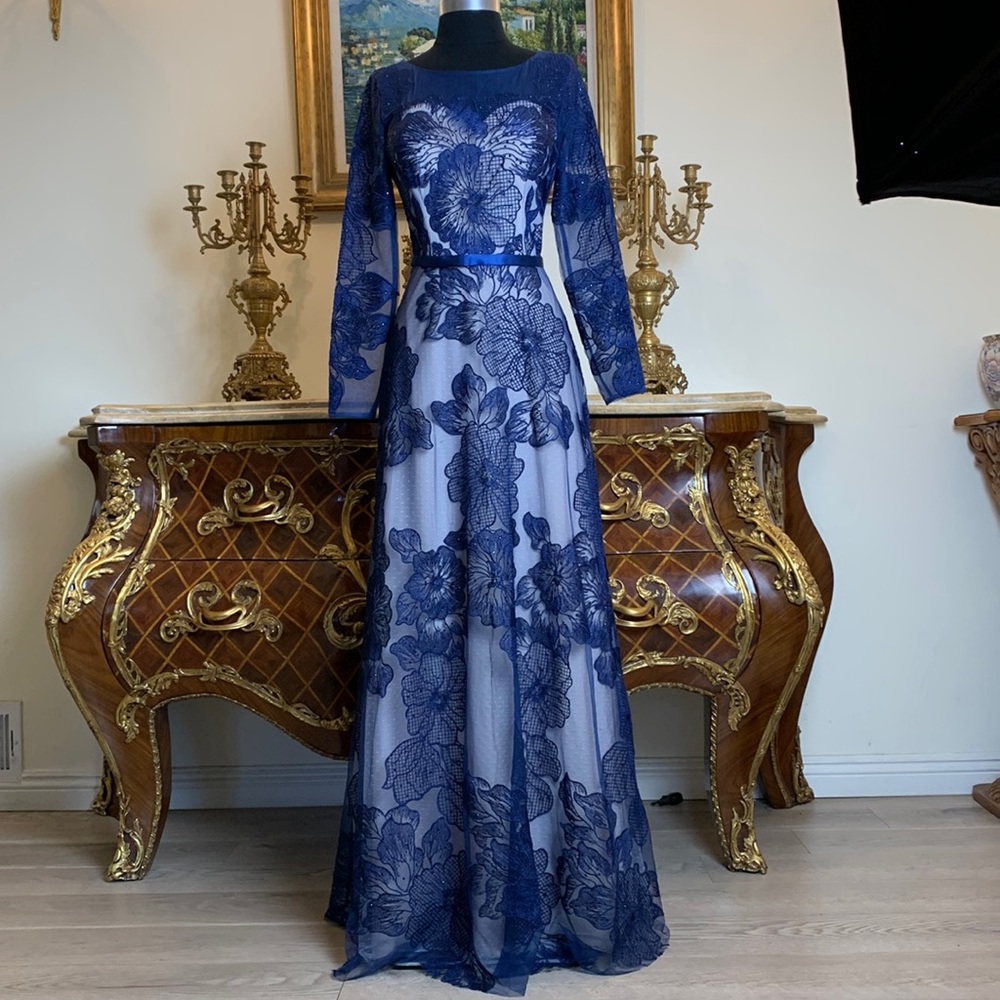 Meier Collection formal embroidery beaded evening dress